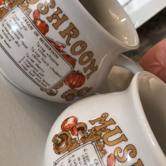 Retro/Vintage Soup Bowls made of Porcelain - Picture 5 of 7